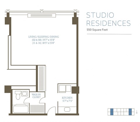 ST2 Floor Plan at The Pavilion, Michigan